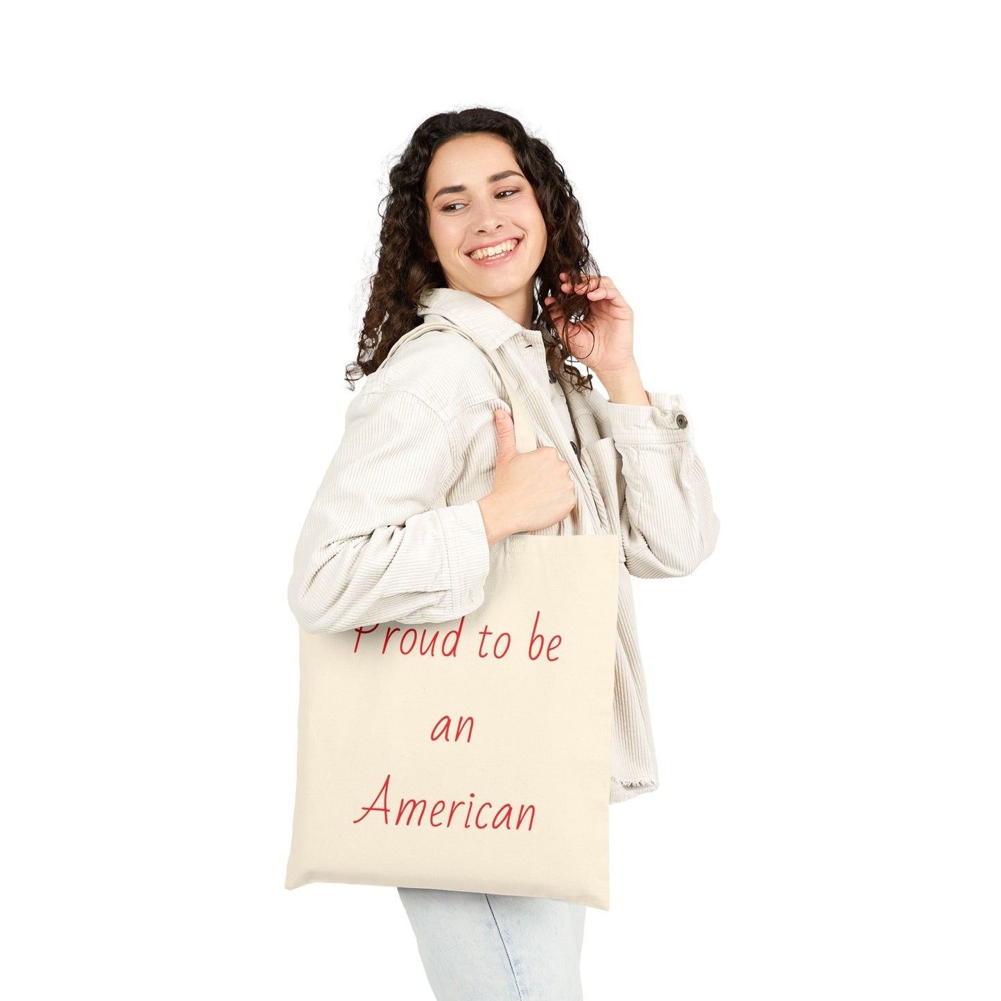 Proud to be an American Cotton Canvas Tote Bag