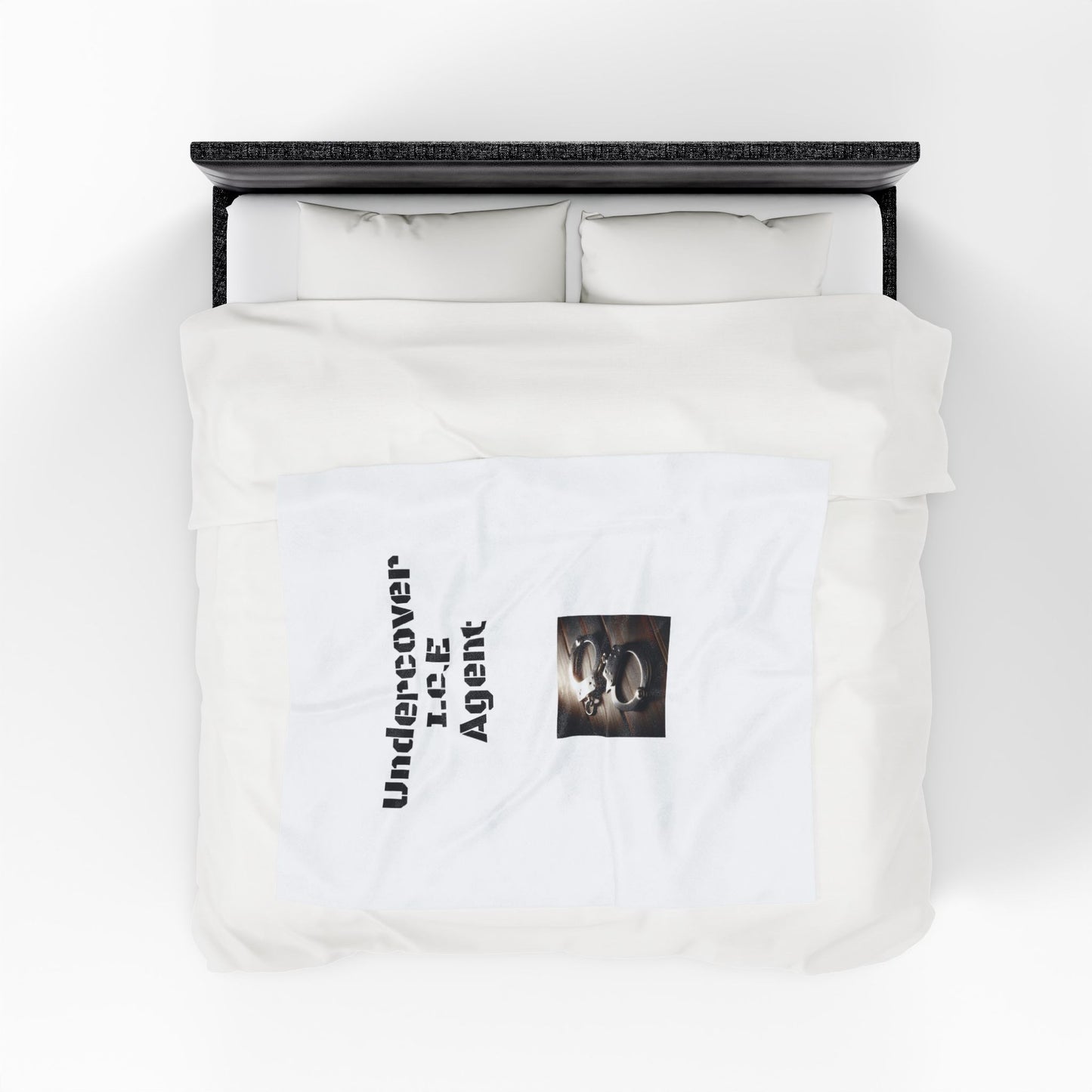 Undercover I.C.E. Agent Velveteen Plush Blanket - Cozy Gift for Law Enforcement Enthusiasts