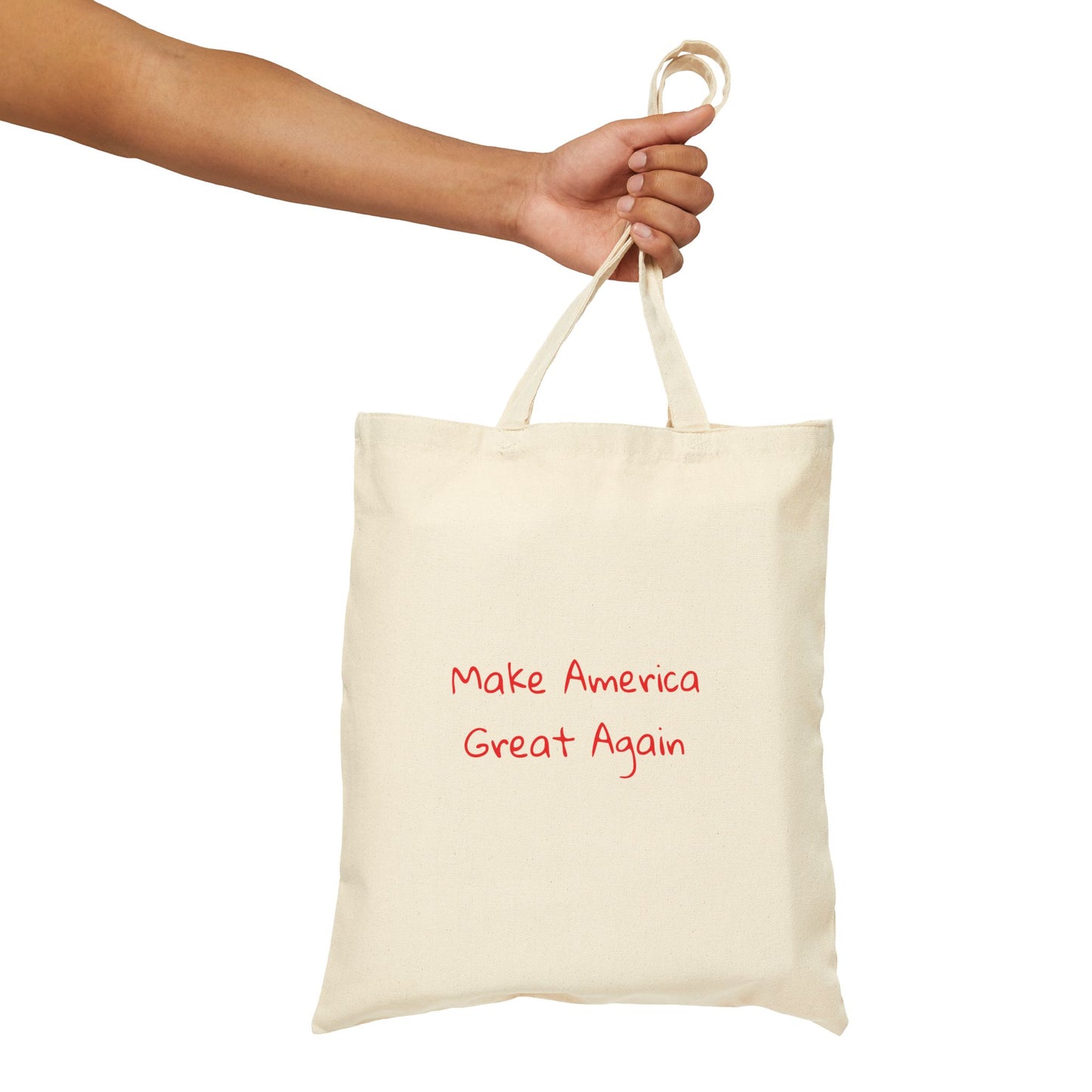 Make America Great Again Cotton Canvas Tote Bag - Eco-Friendly Shopping Companion