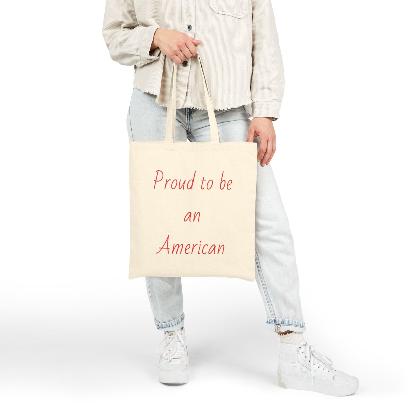 Proud to be an American Cotton Canvas Tote Bag