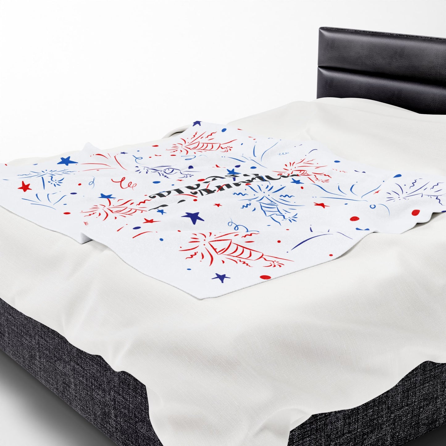 Proud to Be American Velveteen Plush Blanket - Cozy Throw for Patriotic Celebrations