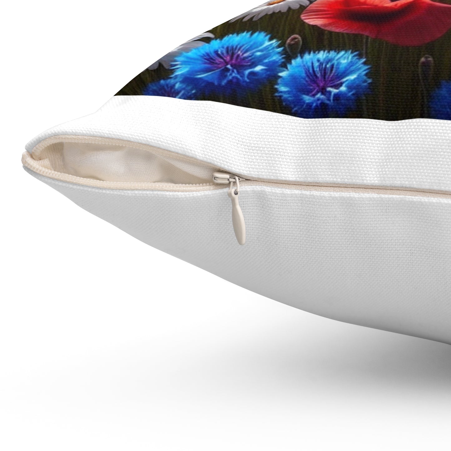 Vibrant Floral Square Pillow for Home Décor