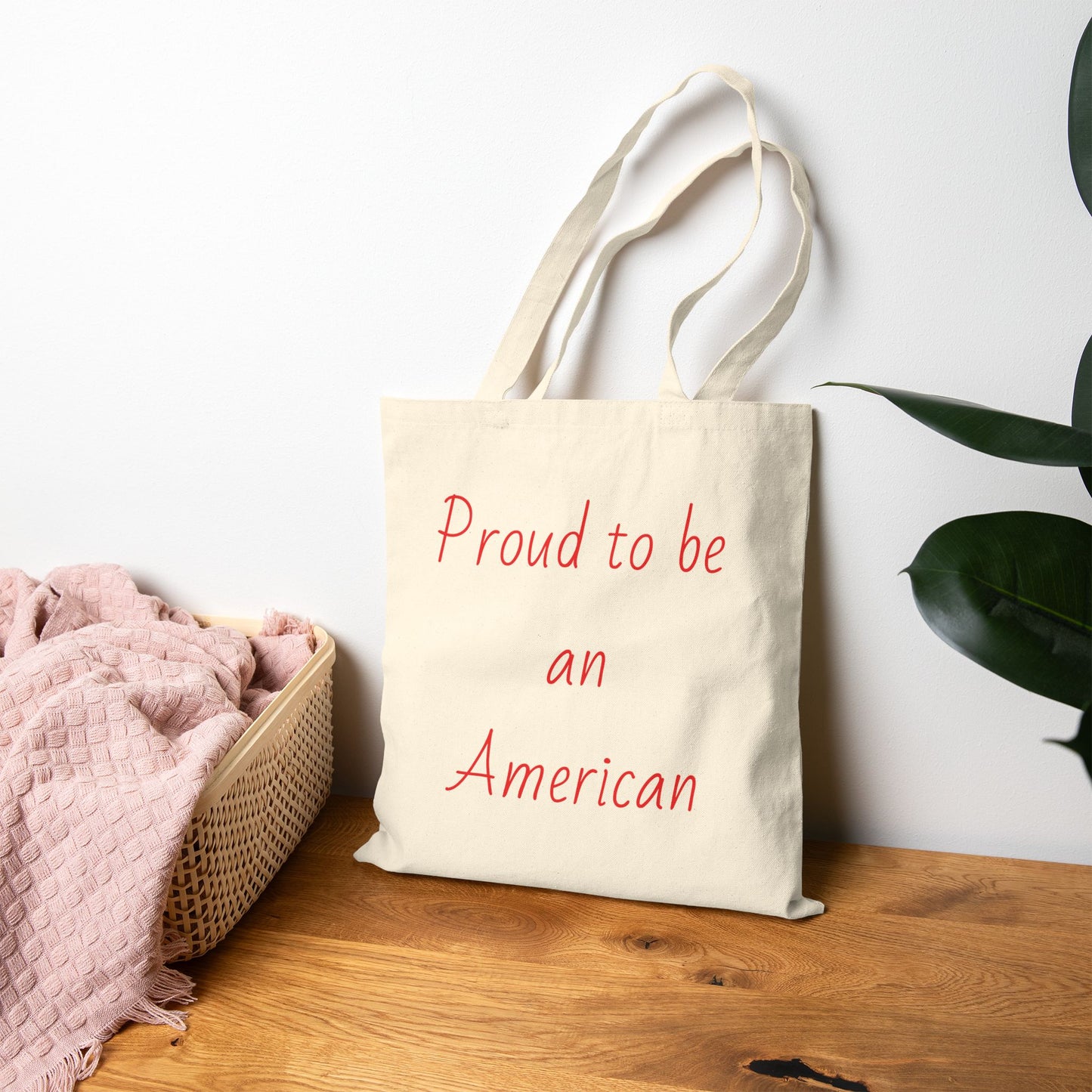 Proud to be an American Cotton Canvas Tote Bag