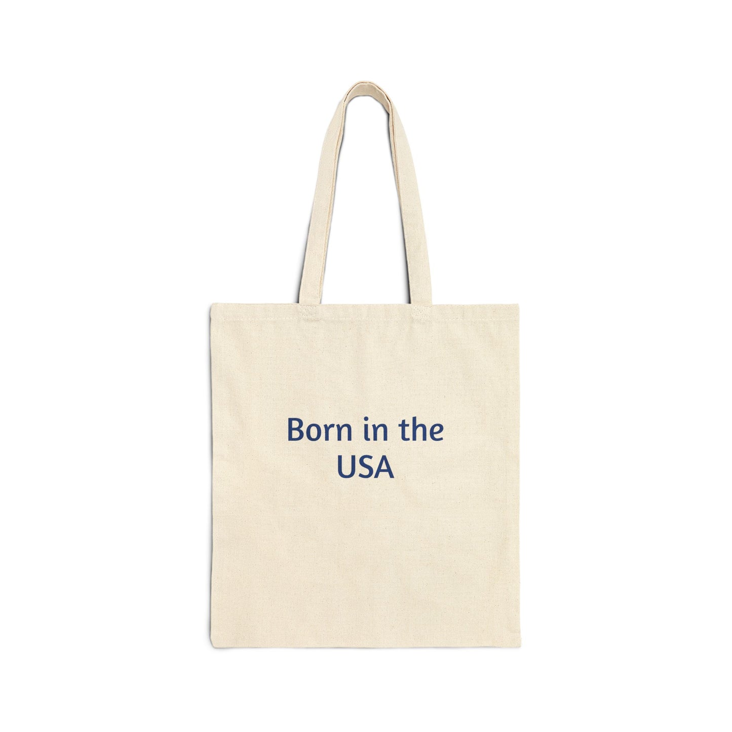 Born in the USA Cotton Canvas Tote Bag - Eco-Friendly & Stylish Carryall