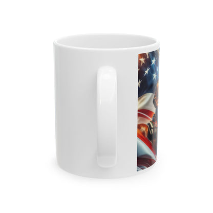 American cowboy Ceramic Mug, (11oz, 15oz)