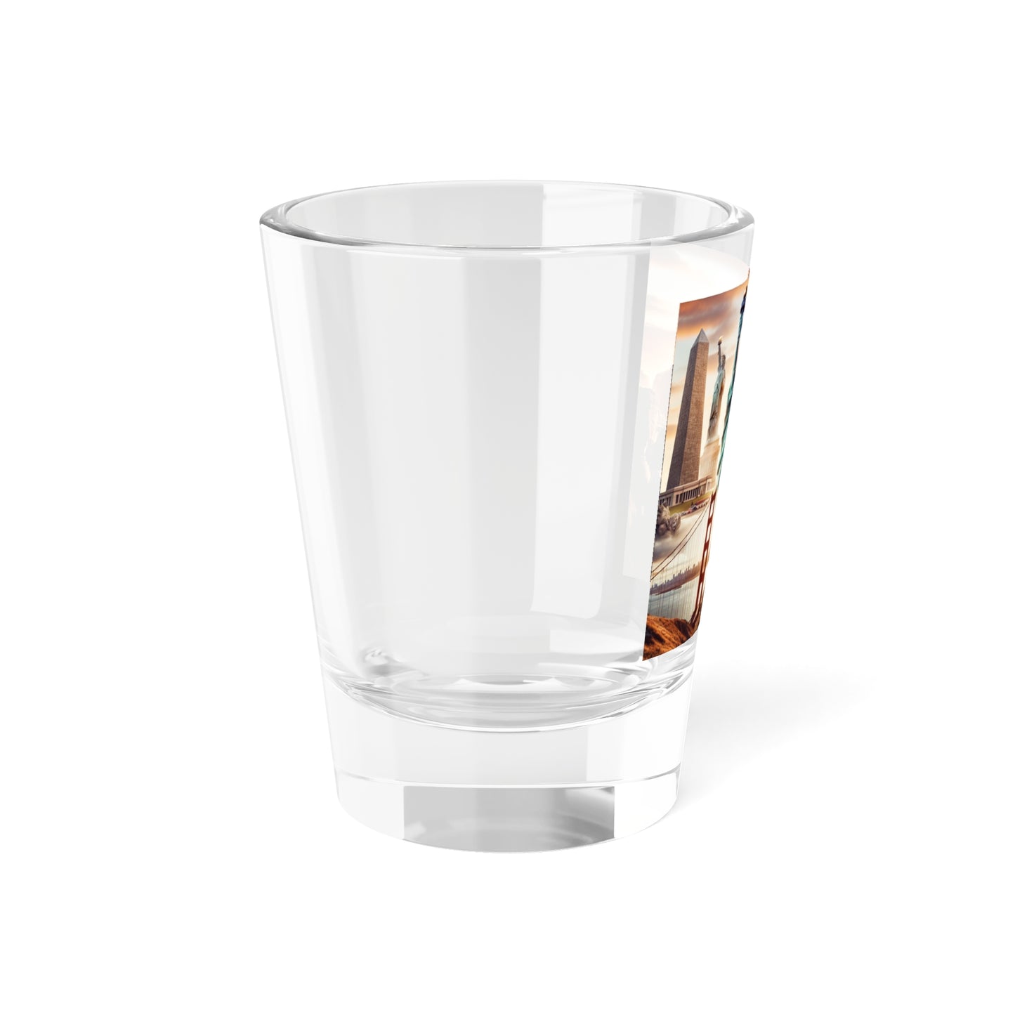 Souvenir Shot Glass - Iconic Landmarks Design