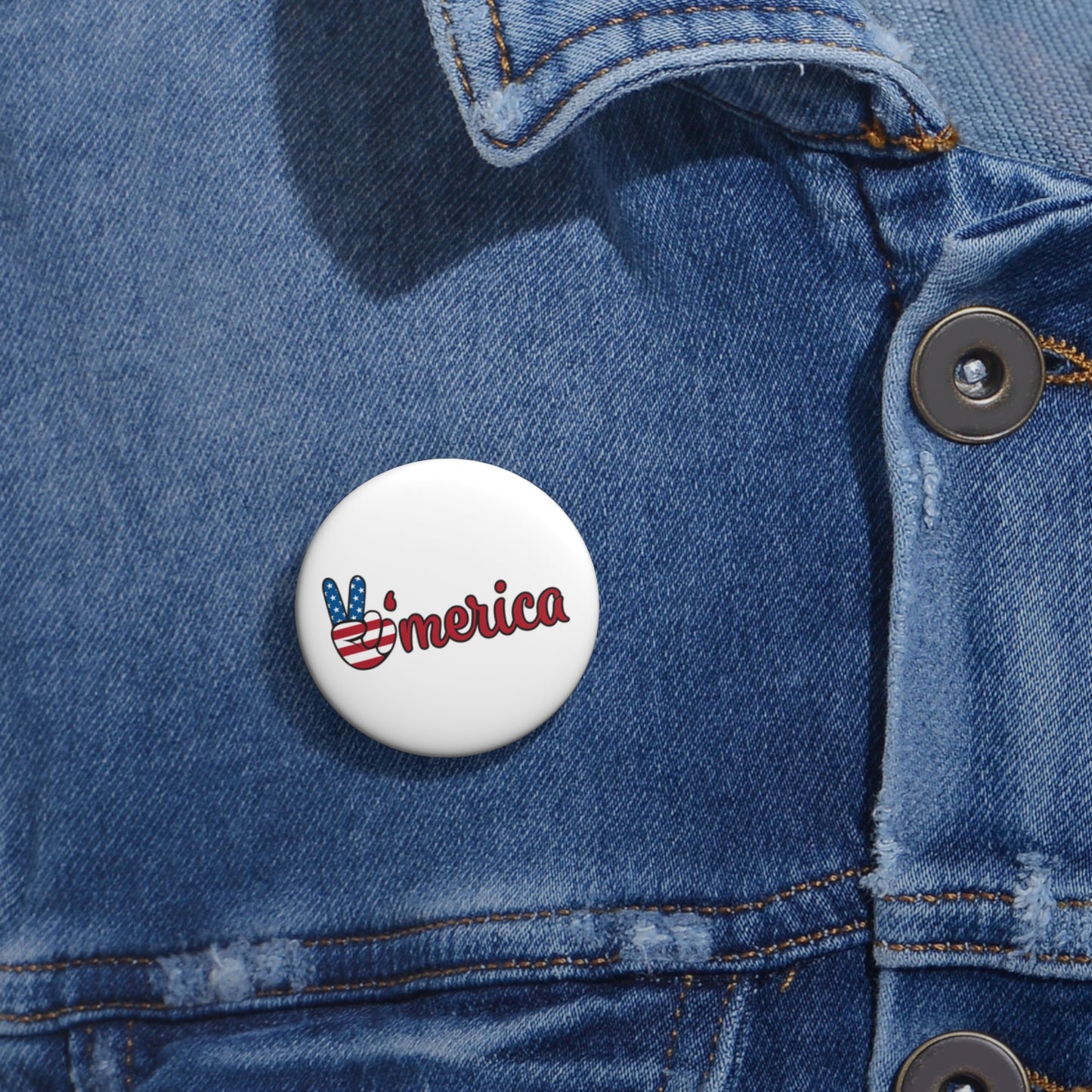 ✌️ America Custom Pin Buttons