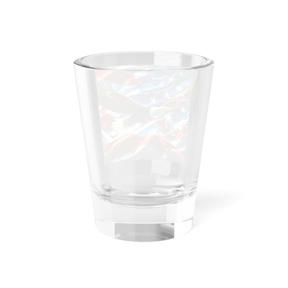 Patriotic Shot Glass with Eagle and American Flag - Perfect for Celebrations