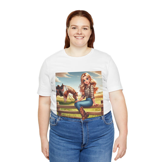 American Cowgirl Unisex Jersey Short Sleeve Tee