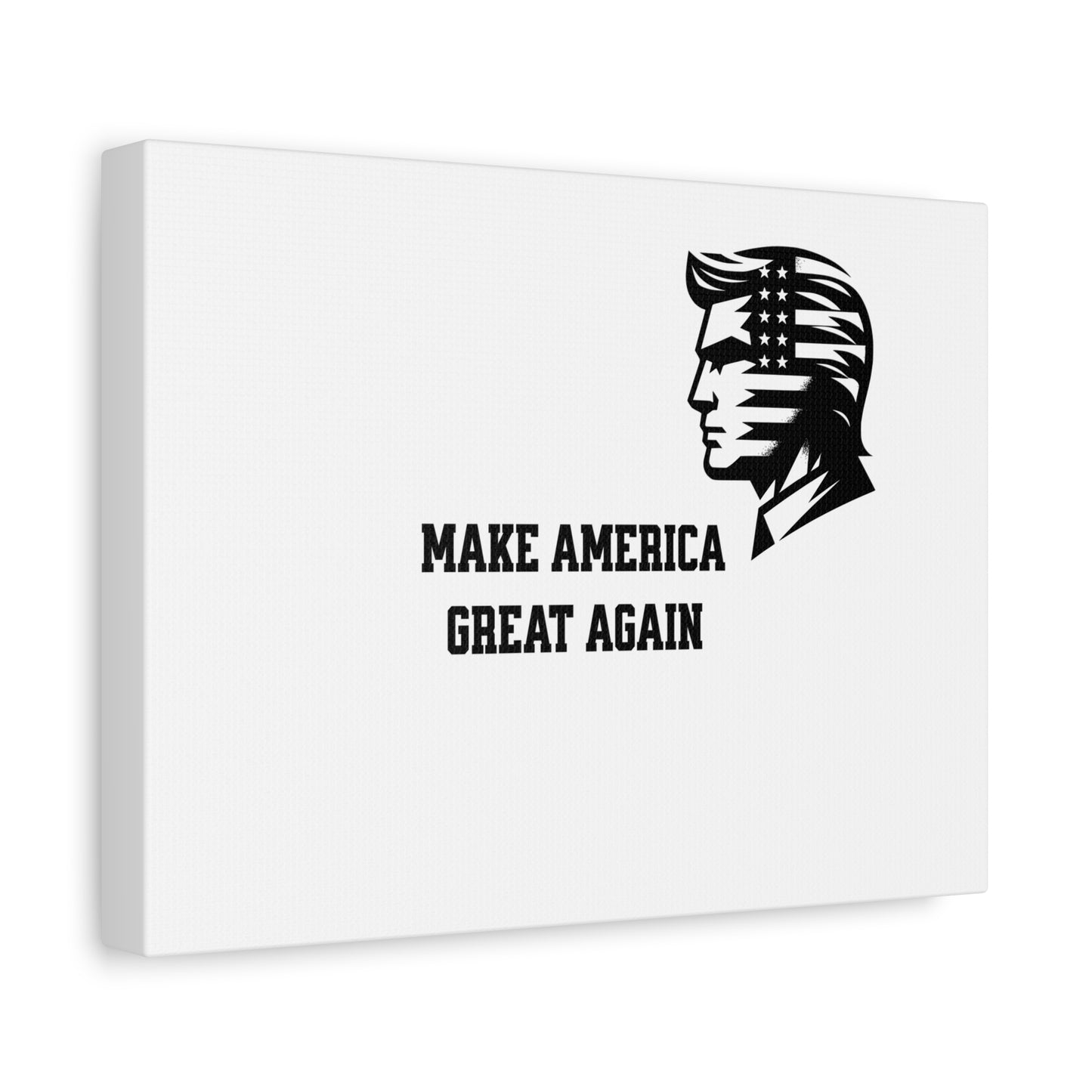 Stencil Donald Trump MAGA Matte Canvas, Stretched, 1.25"