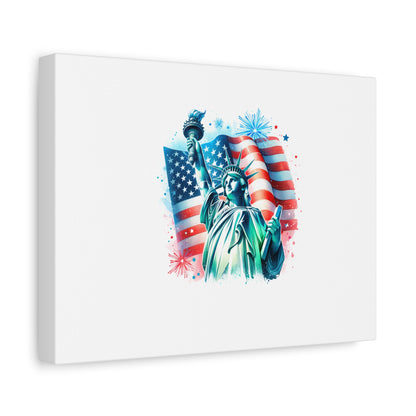 Statue of liberty Matte Canvas, Stretched, 1.25"