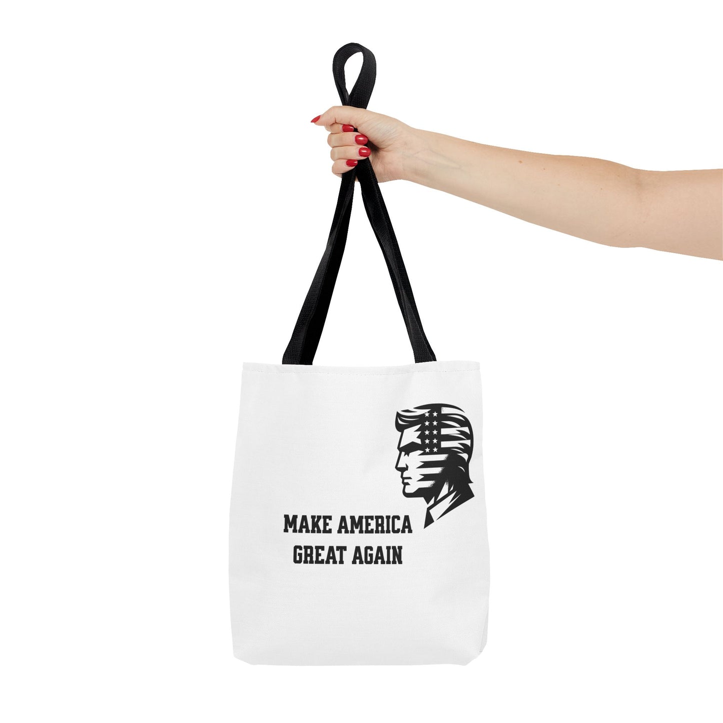 Stencil Donald Trump MAGA Tote Bag (AOP)