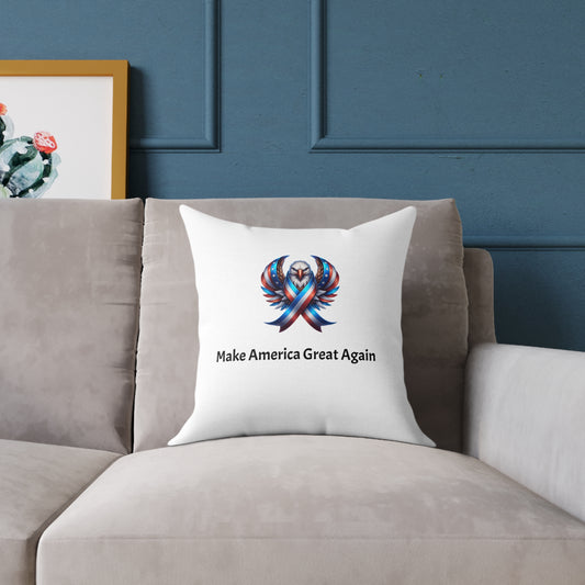 American eagle MAGA Square Poly Canvas Pillow