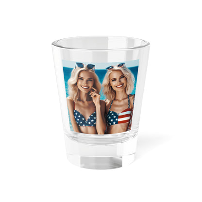 Patriotic Shot Glass - Fun Summer Party Glassware for Special Celebrations