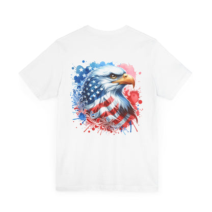 American flag eagle Unisex Jersey Short Sleeve Tee