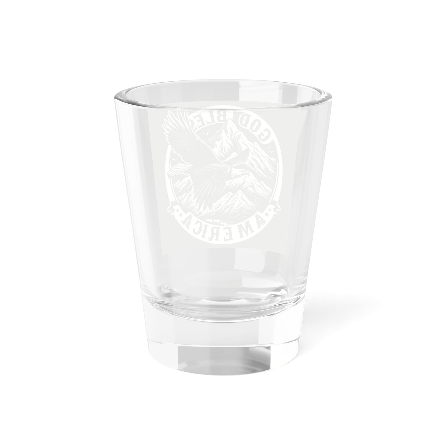 God Bless America Shot Glass - 1.5oz Patriotic Drinkware