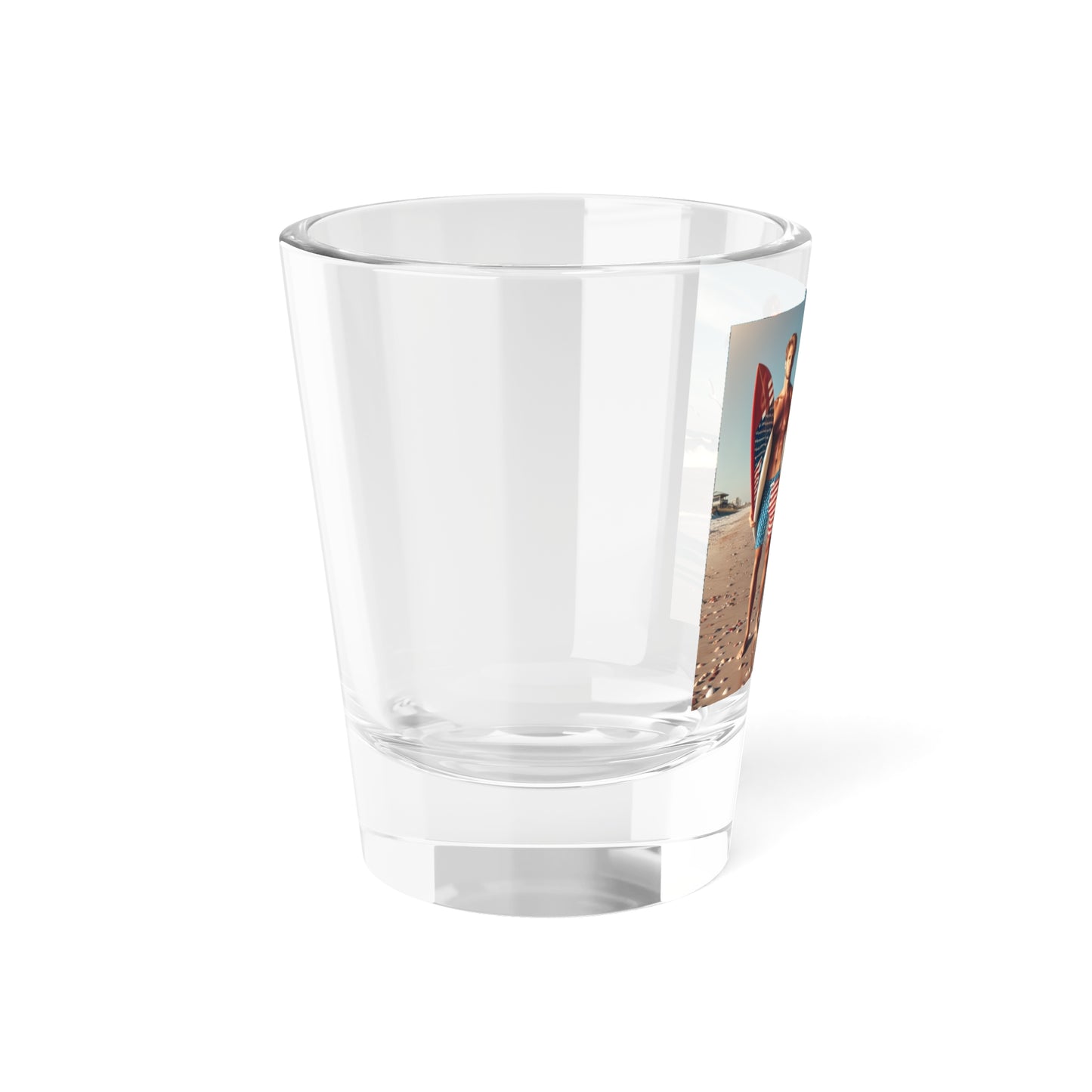 Patriotic Surfing Shot Glass - 1.5oz – Perfect for Parties & Celebrations