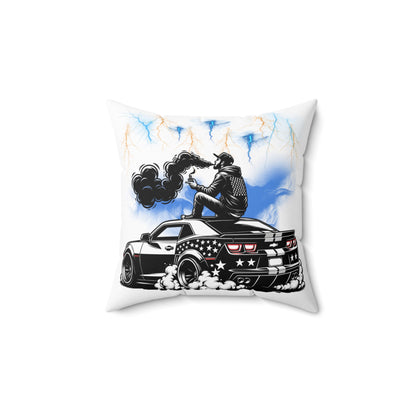 Cool Car Art Square Pillow - Perfect for Car Enthusiasts and Stylish Home Decor