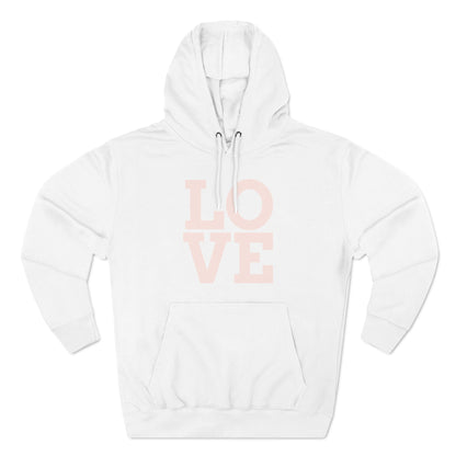 Love Three-Panel Fleece Hoodie