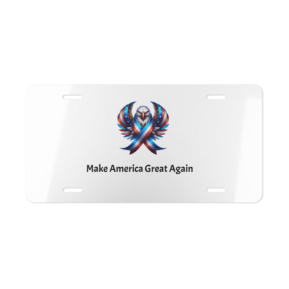 Patriotic Vanity Plate - Make America Great Again Decorative License Plate