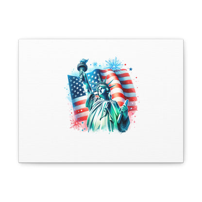 Statue of liberty Matte Canvas, Stretched, 1.25"