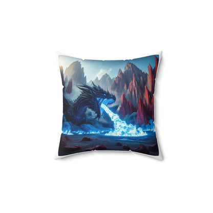 Majestic Dragon Throw Pillow | Fantasy Decor for Home