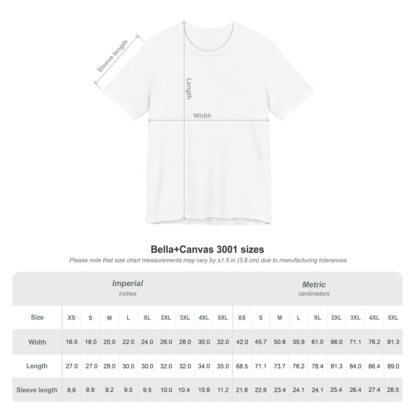Copy of Unisex Jersey Short Sleeve Tee
