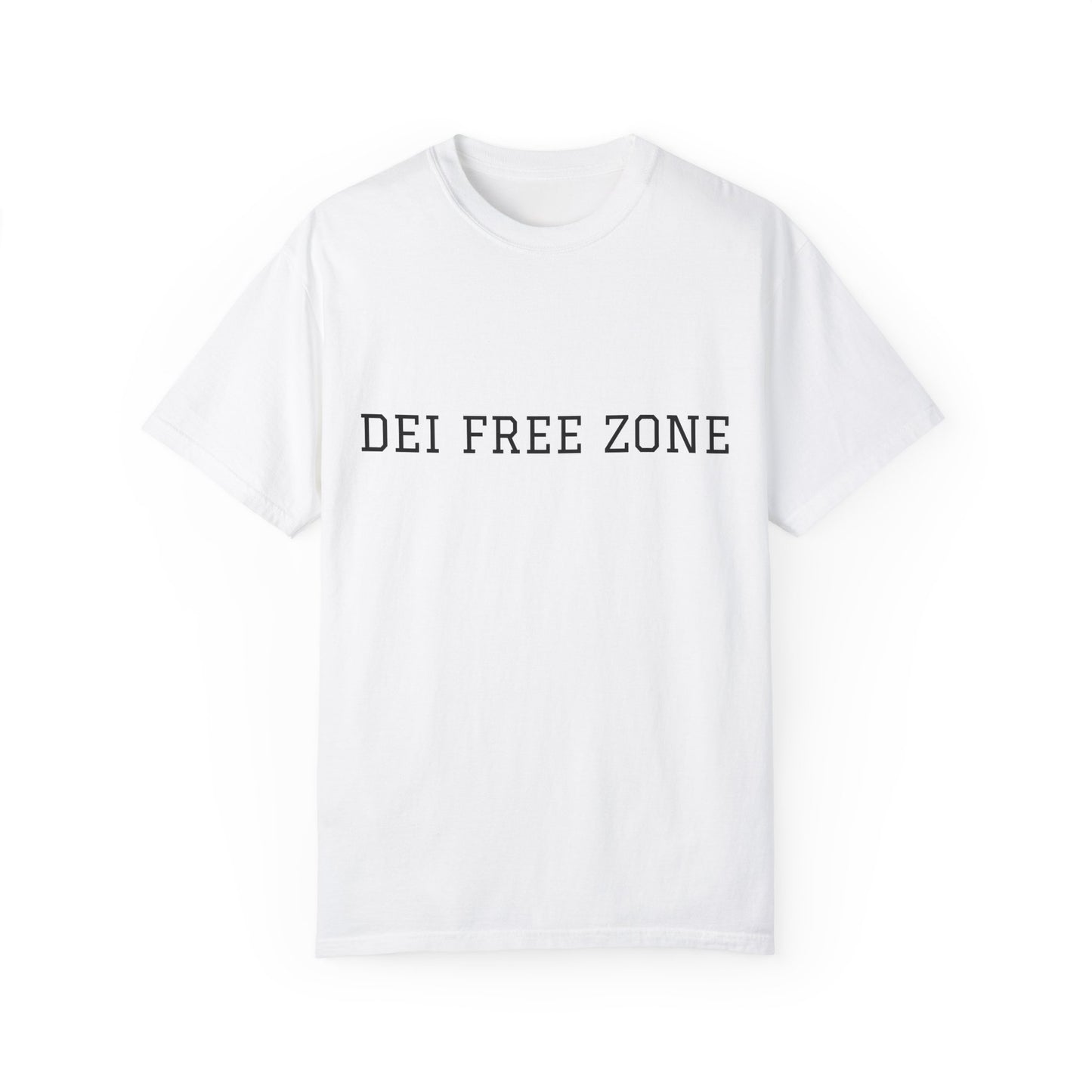 DEI FREE ZONE Unisex Garment-Dyed T-shirt