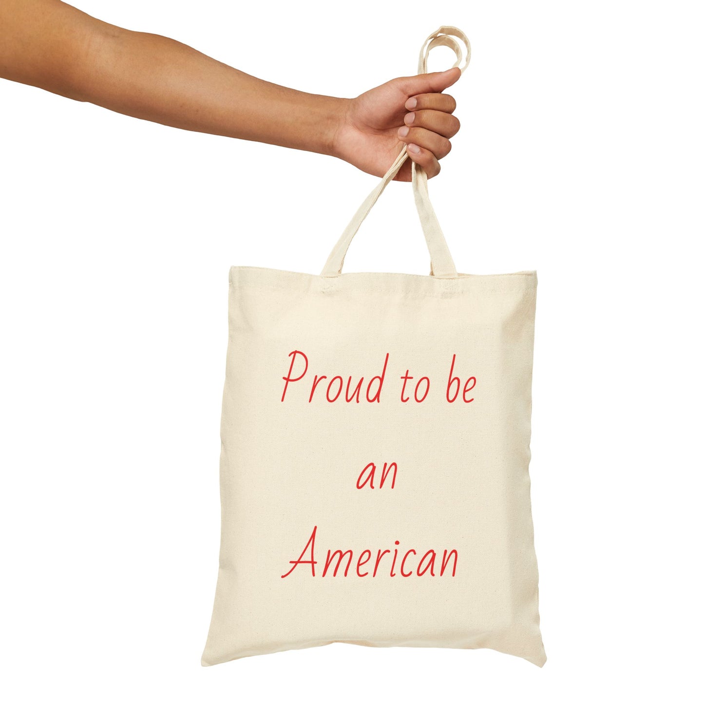 Proud to be an American Cotton Canvas Tote Bag