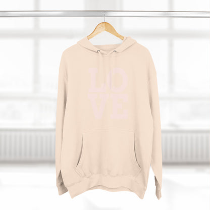 Love Three-Panel Fleece Hoodie