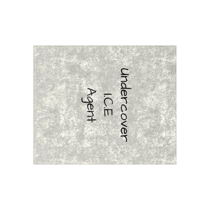 Undercover I.C.E. Agent Crushed Velvet Blanket - Cozy & Stylish Gift for Agents and Adventurers