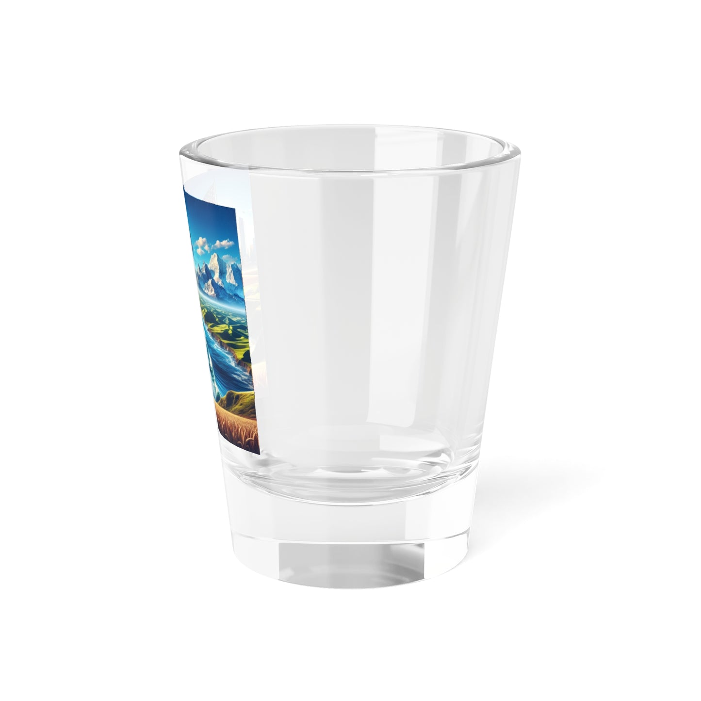 Patriotic Landscape Shot Glass – 1.5oz | Perfect for Celebrations and Gatherings