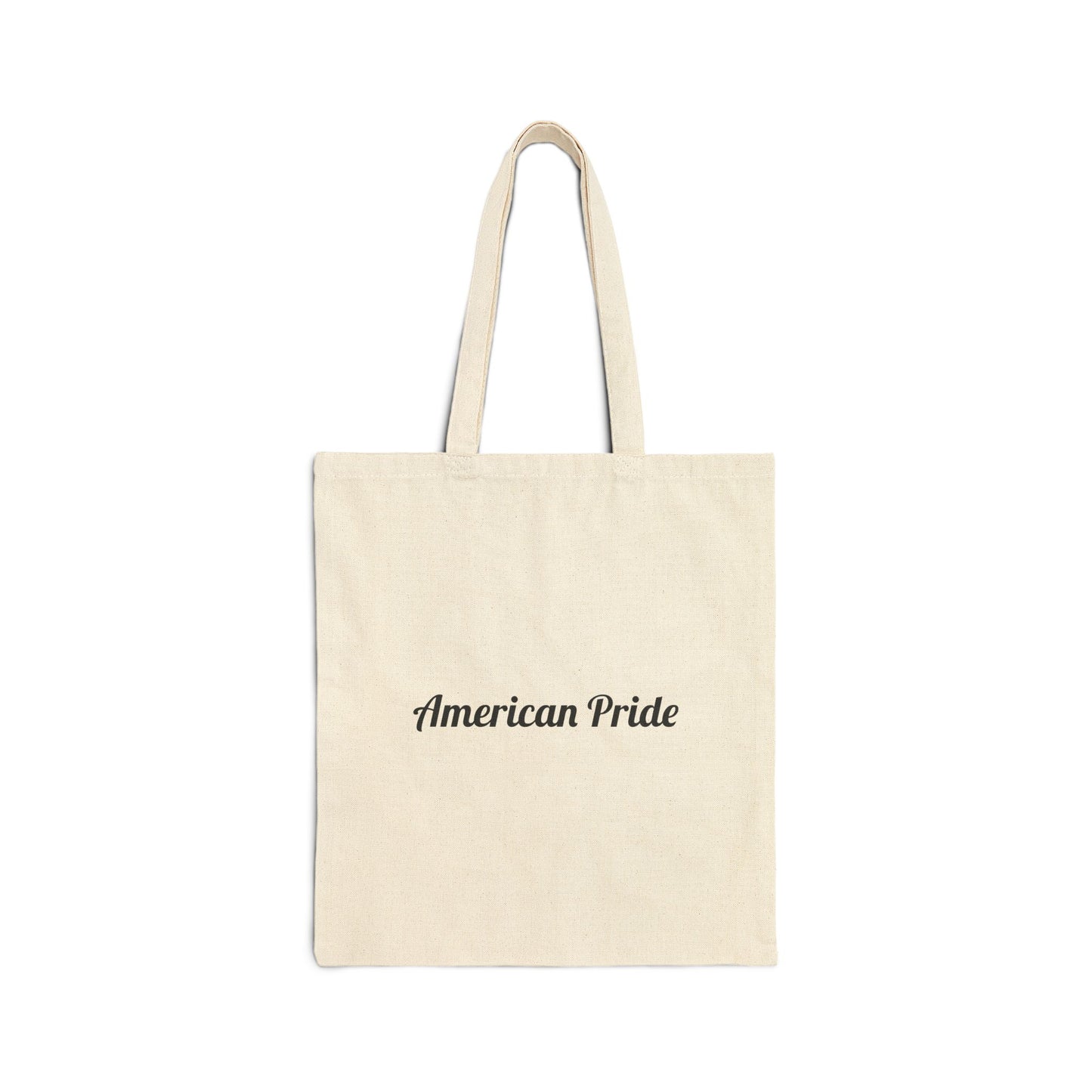 American Pride Cotton Canvas Tote Bag - Eco-Friendly Shopping Bag for Everyday Use