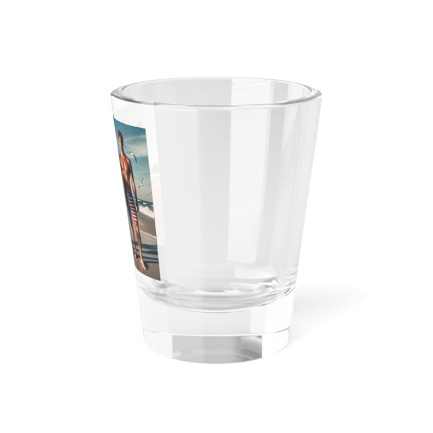 Patriotic Surfing Shot Glass - 1.5oz – Perfect for Parties & Celebrations