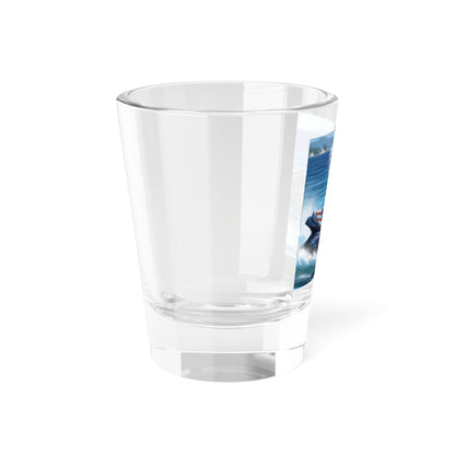 Retro Jet Ski Shot Glass - Fun Summer Drinkware for Beach Lovers