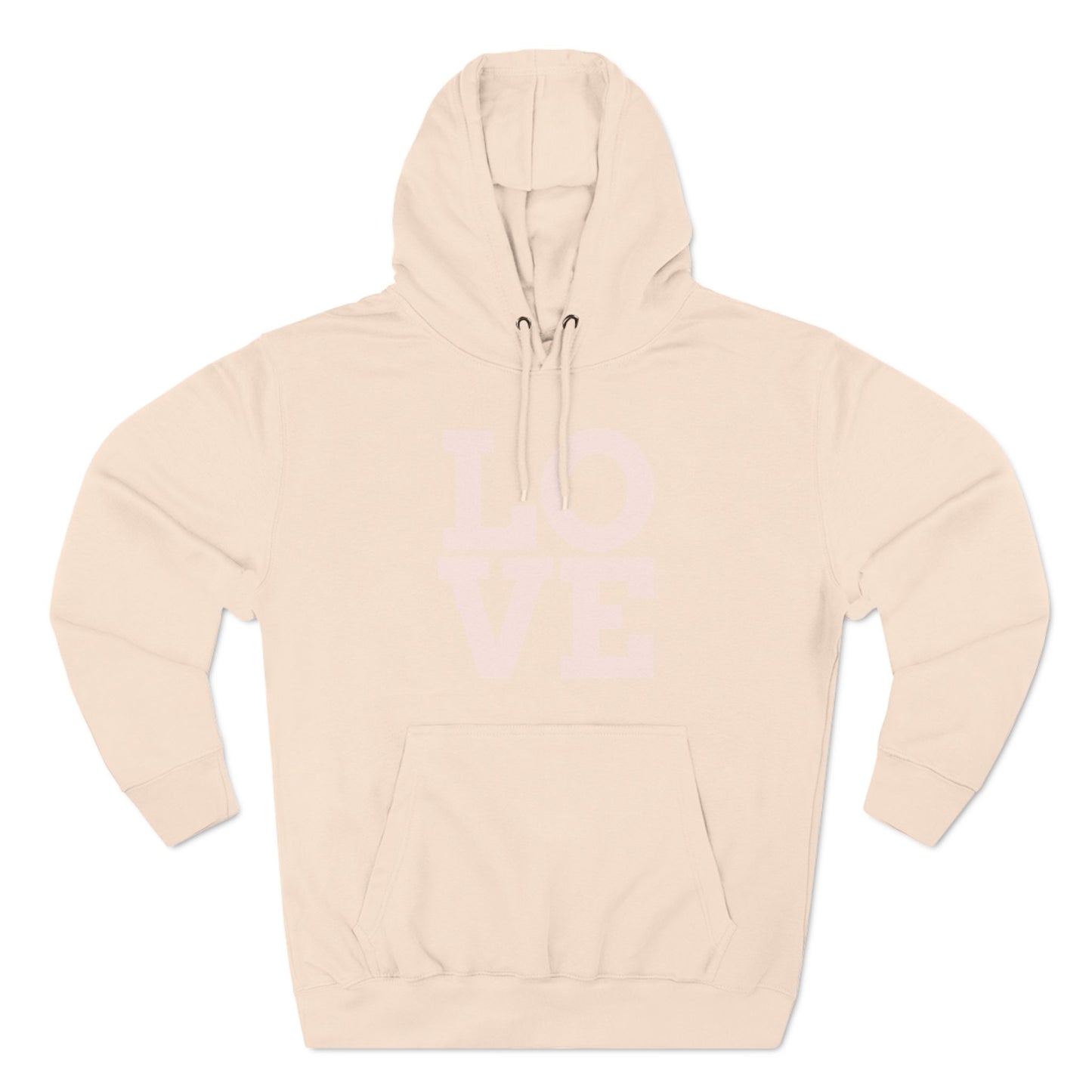 Love Three-Panel Fleece Hoodie