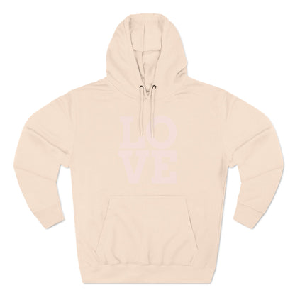 Love Three-Panel Fleece Hoodie