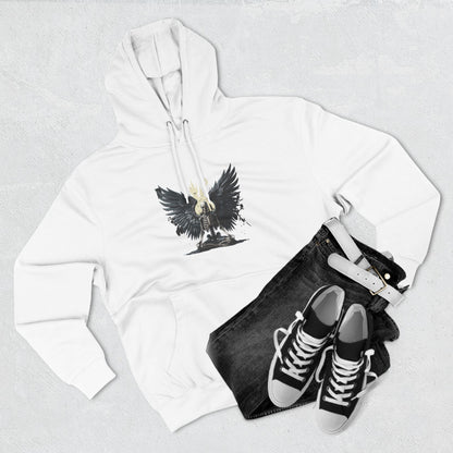 Skeleton falling Angel Three-Panel Fleece Hoodie