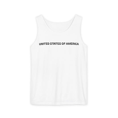 UNITED STATES OF AMERICA Unisex Garment-Dyed Tank Top