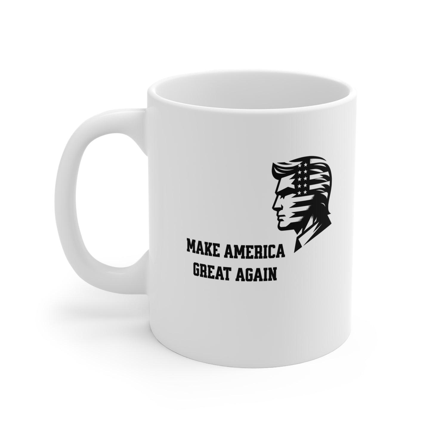 Stencil Donald Trump MAGA Mug 11oz