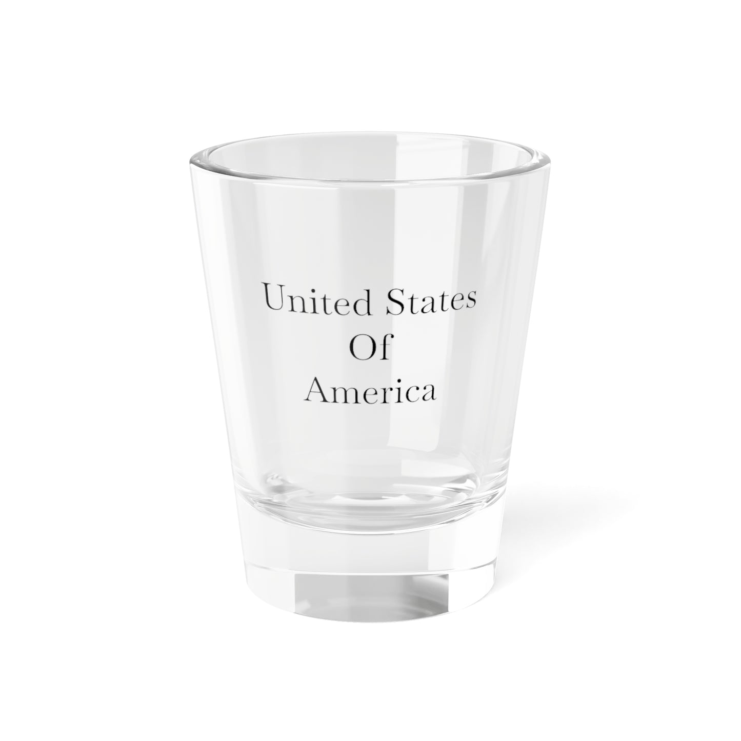 United States of America Shot Glass | 1.5oz Clear Glass Souvenir | Perfect for Collectors & Celebrations