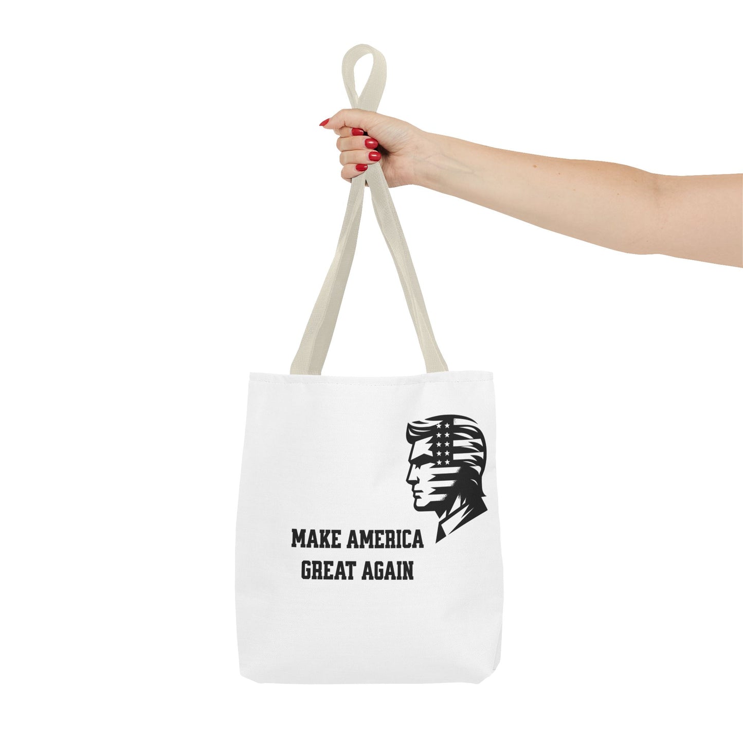 Stencil Donald Trump MAGA Tote Bag (AOP)