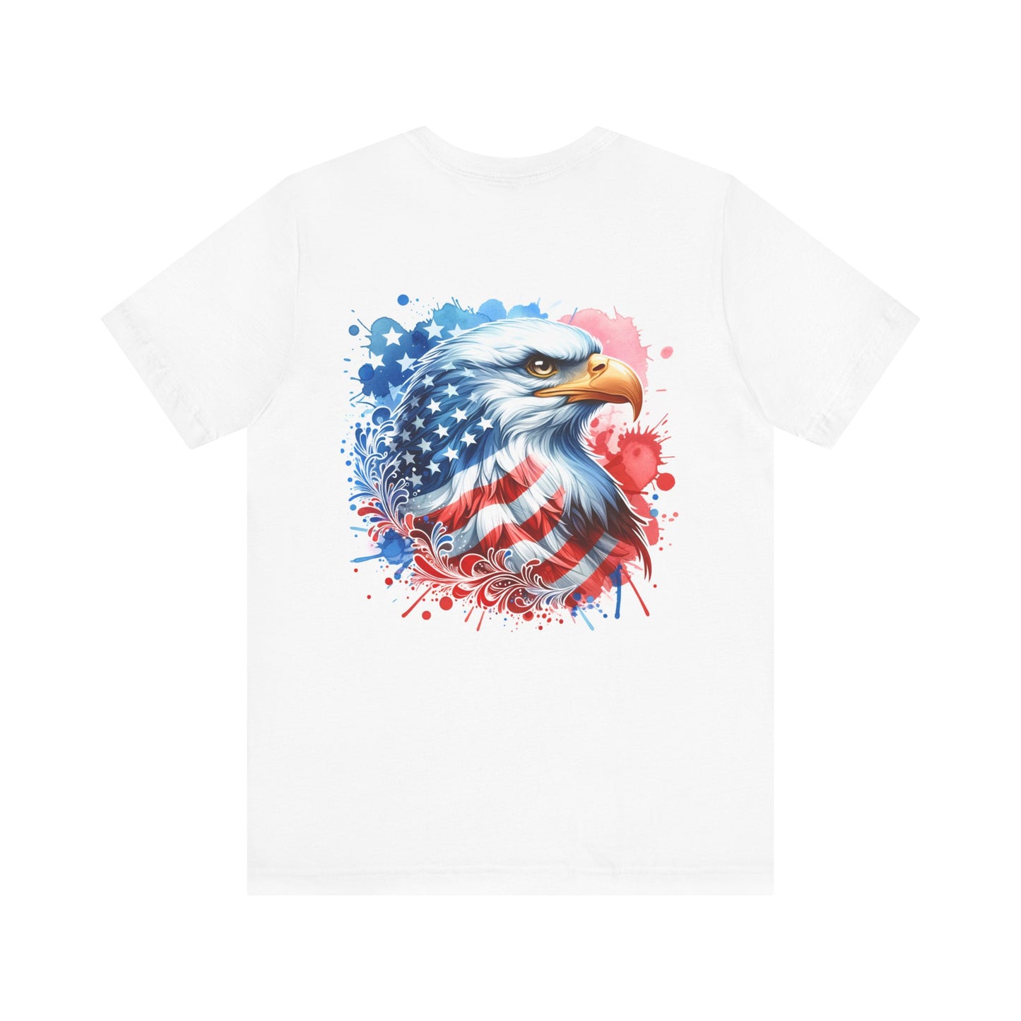 American flag eagle Unisex Jersey Short Sleeve Tee