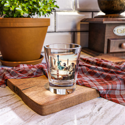 Souvenir Shot Glass - Iconic Landmarks Design