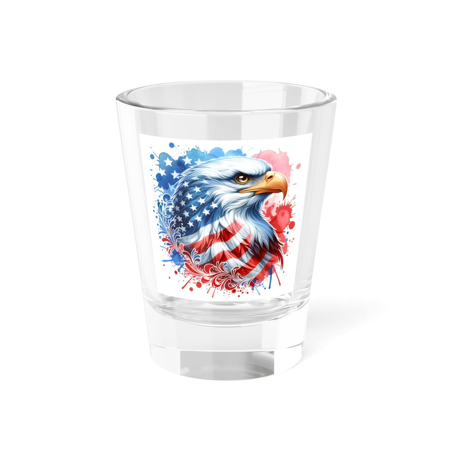 Patriotic Eagle Shot Glass - 1.5oz American Spirit Drinkware