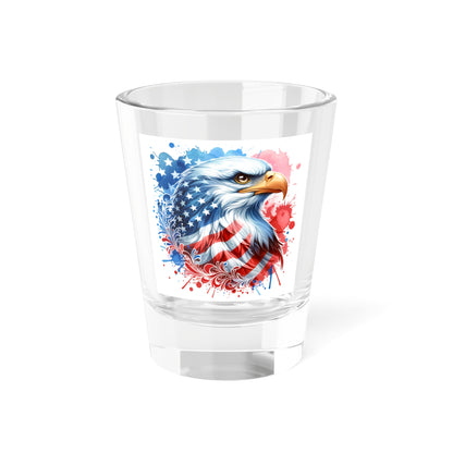 Patriotic Eagle Shot Glass - 1.5oz American Spirit Drinkware