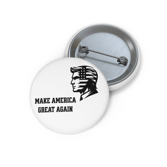 Stencil Donald Trump MAGA Custom Pin Buttons