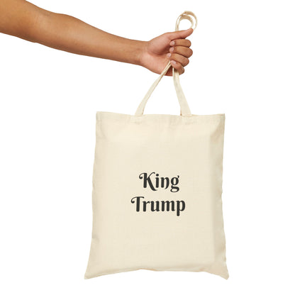 King Trump Cotton Canvas Tote Bag - Stylish Eco-Friendly Shopping Bag