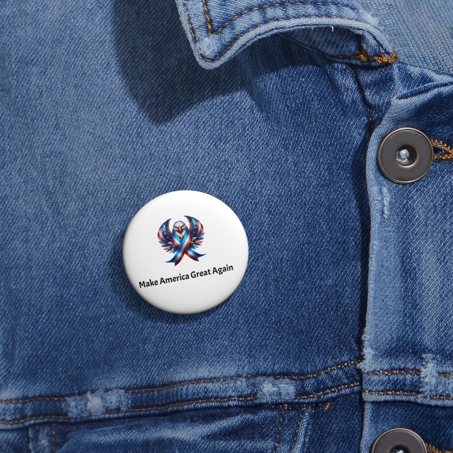 American eagle MAGA Custom Pin Buttons