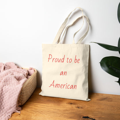 Proud to be an American Cotton Canvas Tote Bag